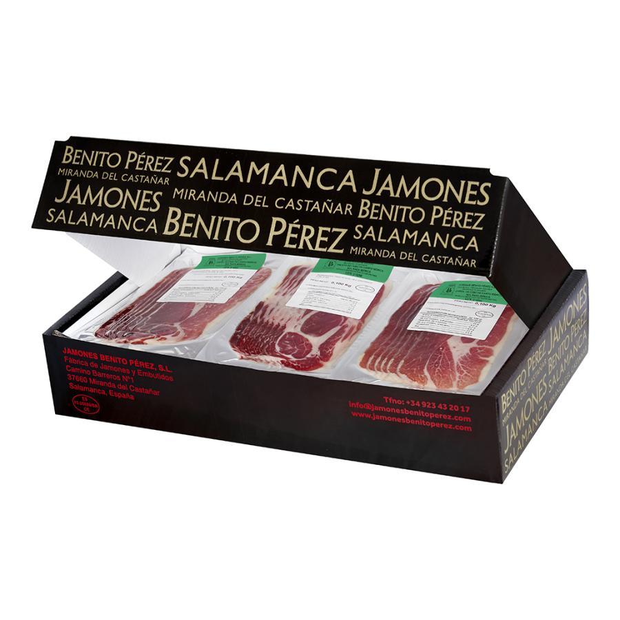 Cebo de Campo 50% Iberian Ham and Shoulder Ham Sliced (30X100g)