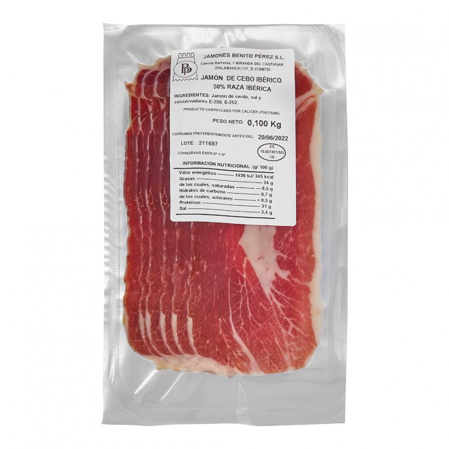 Cebo 50% Iberian Ham Sliced (100g)