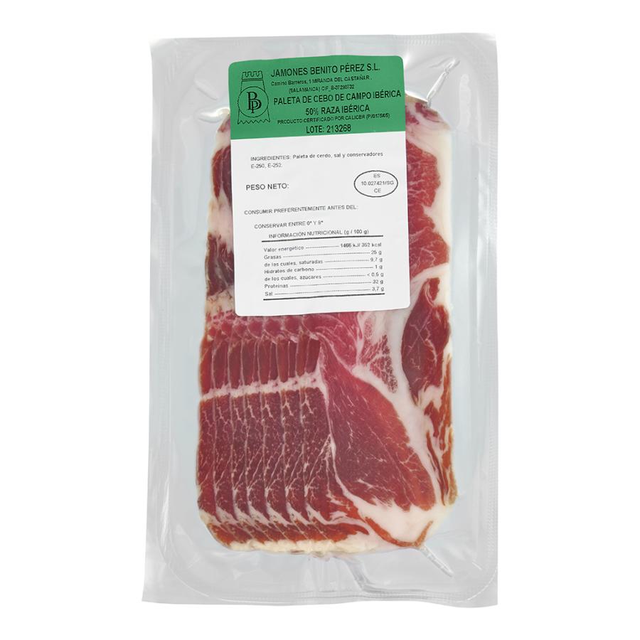 Affettato da 100g di Paleta Cebo di Campo Iberica 50%